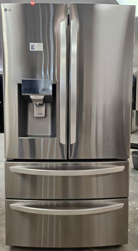 NEW! 28cu.ft. LG Double Freezer French Door Refrigerator in Stainless Steel