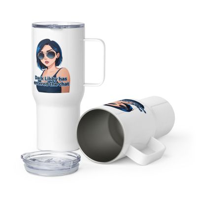 Travel mug with a handle