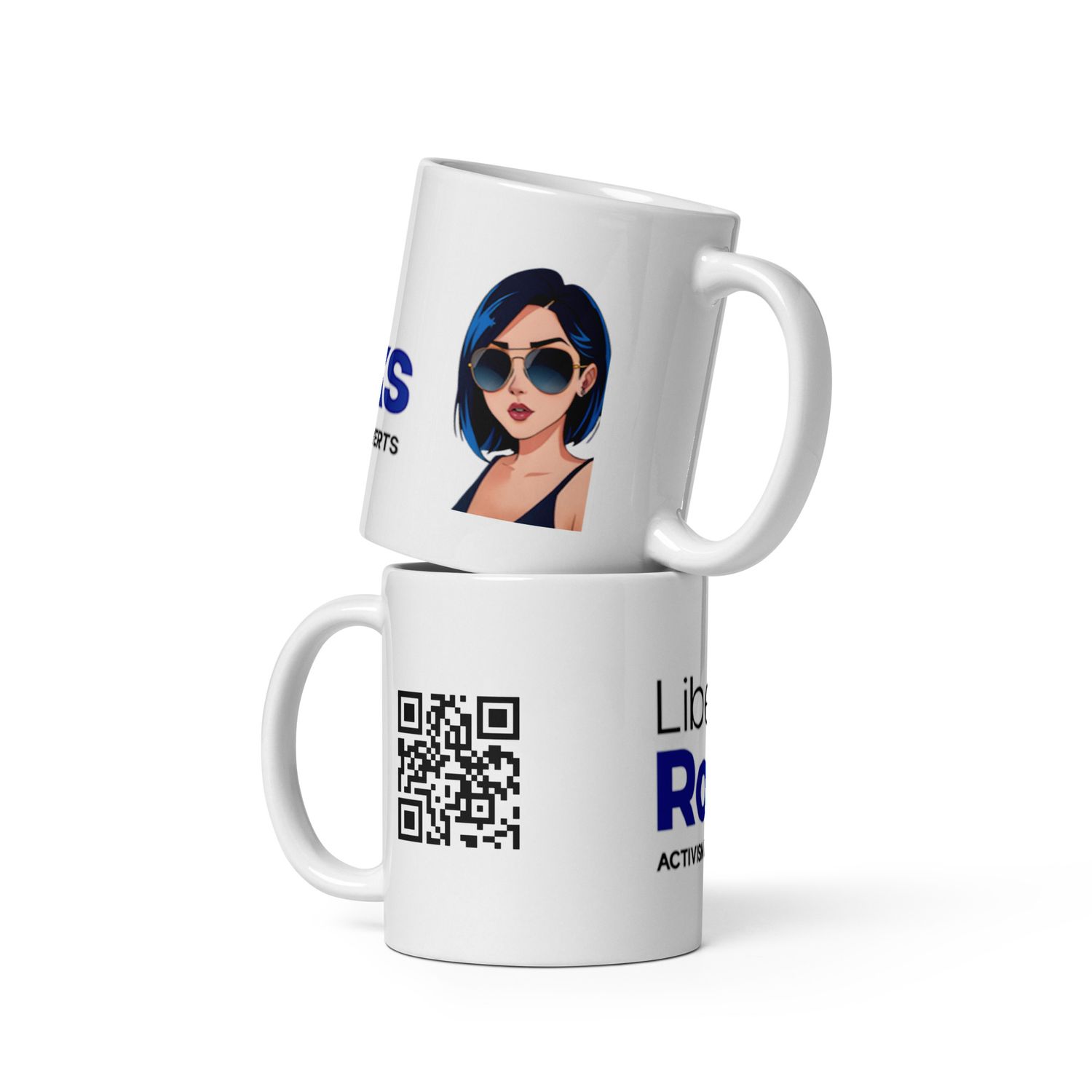 Liberal Rocks White glossy mug