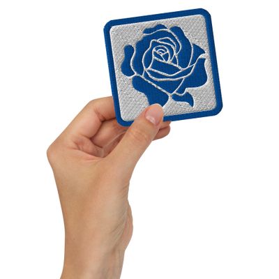 Liberal Rocks Rose Embroidered Patch