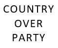 Country Over Party