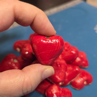 Strawberry garden rocks