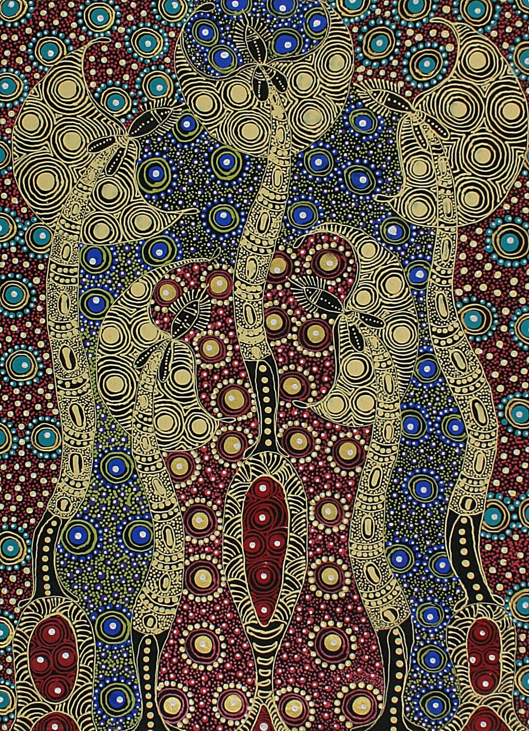 Dreamtime Sisters by Colleen Wallace Nungarrayi 69x49cm 11107CW
