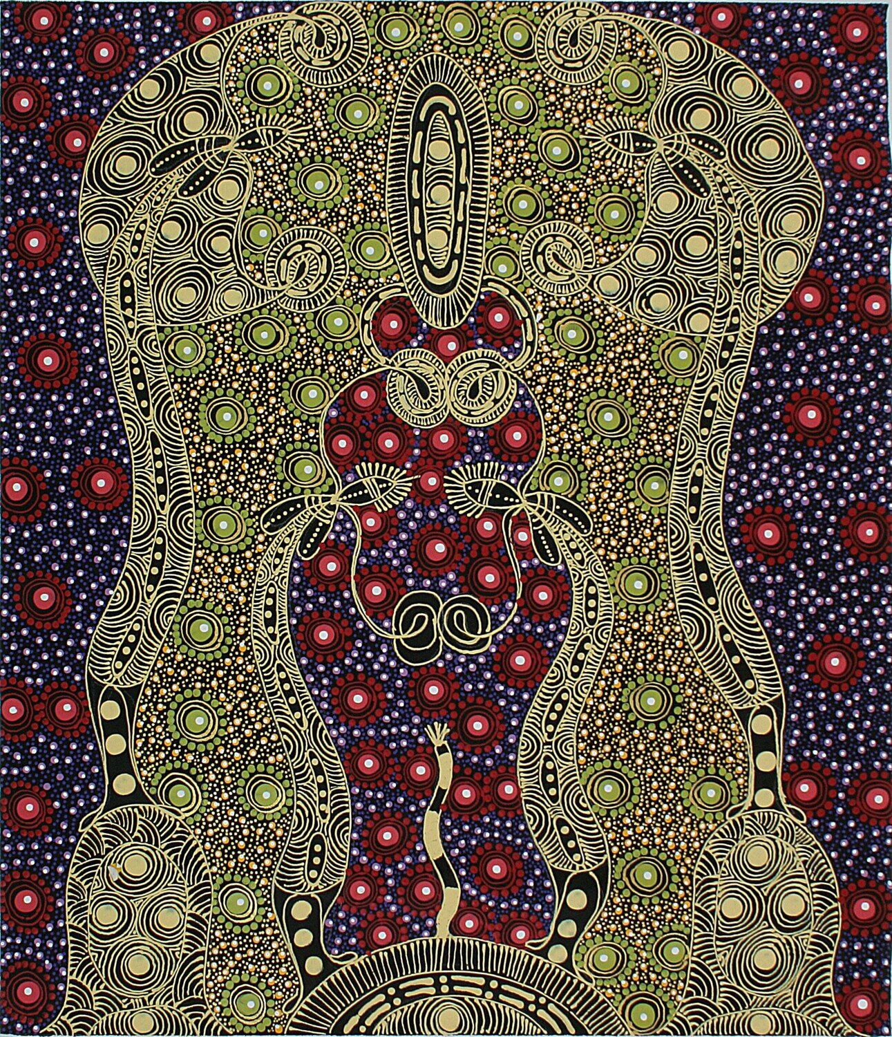 Dreamtime Sisters, 2011 by Colleen Wallace Nungarrayi 68x79cm 14239CW