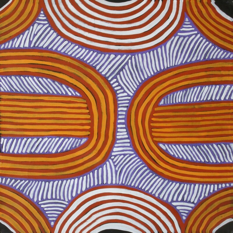 Body Paint for Women's Ceremony 2000 by Ada Bird 91x91cm