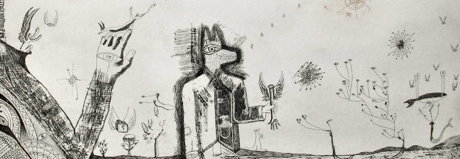 The Wolfman (2010) Etching by Rusiate Lali