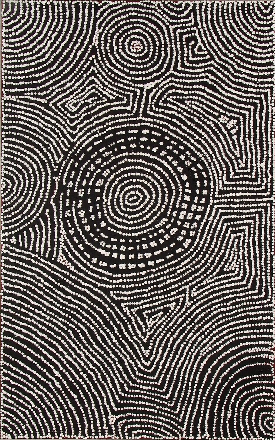 Tingari Cycle (2005) by Barney Campbell Tjakamarra 122x76cm Cat 9454BC