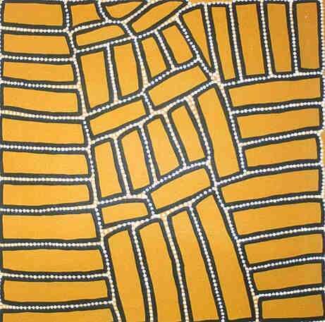 Tingari Cycle by Walala Tjapaltjarri 91x91cm Cat 5147WT