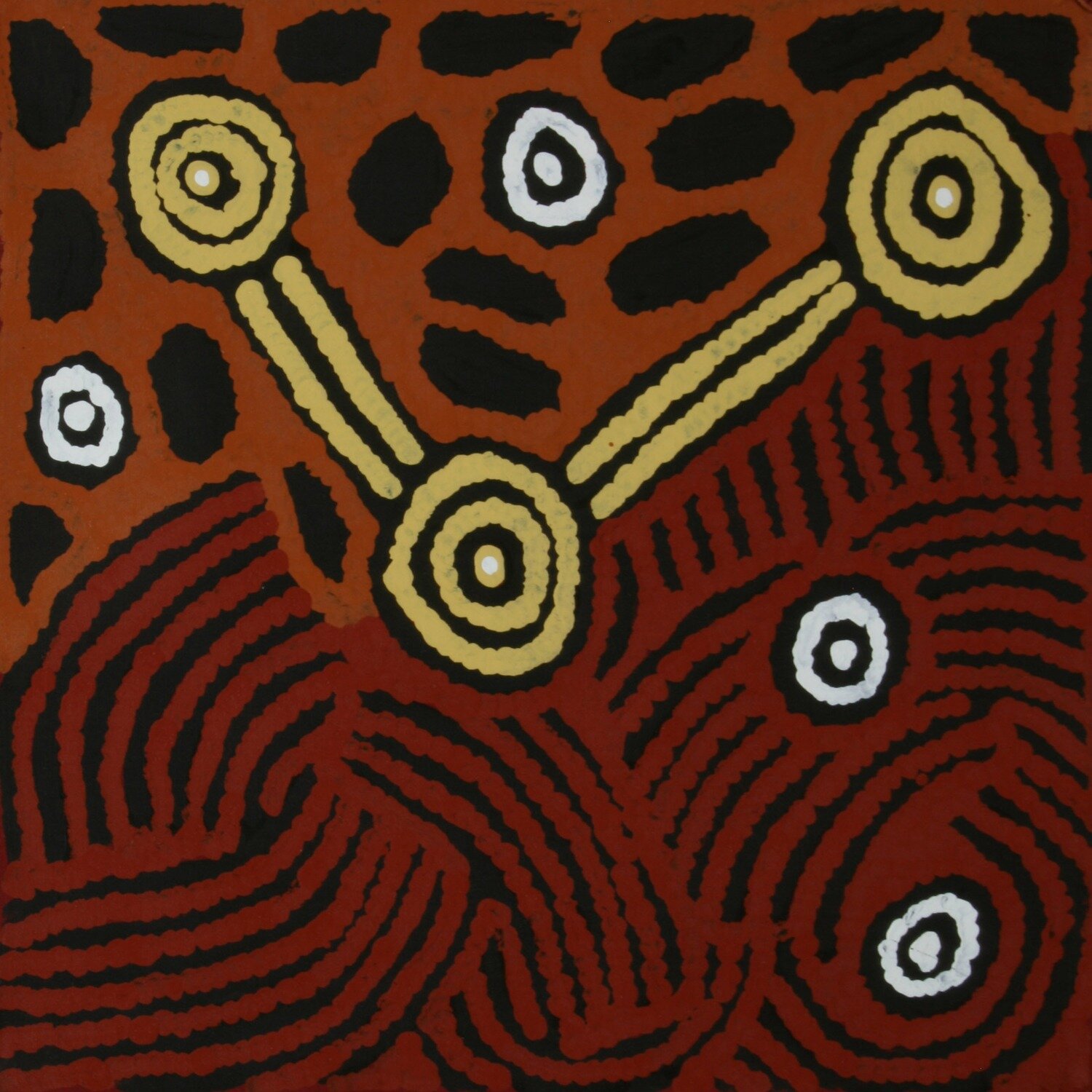 Minyma Tingari (Women of the Tingari), 2001 by  Elizabeth Marks Nakamarra 61x61cm 6330EM