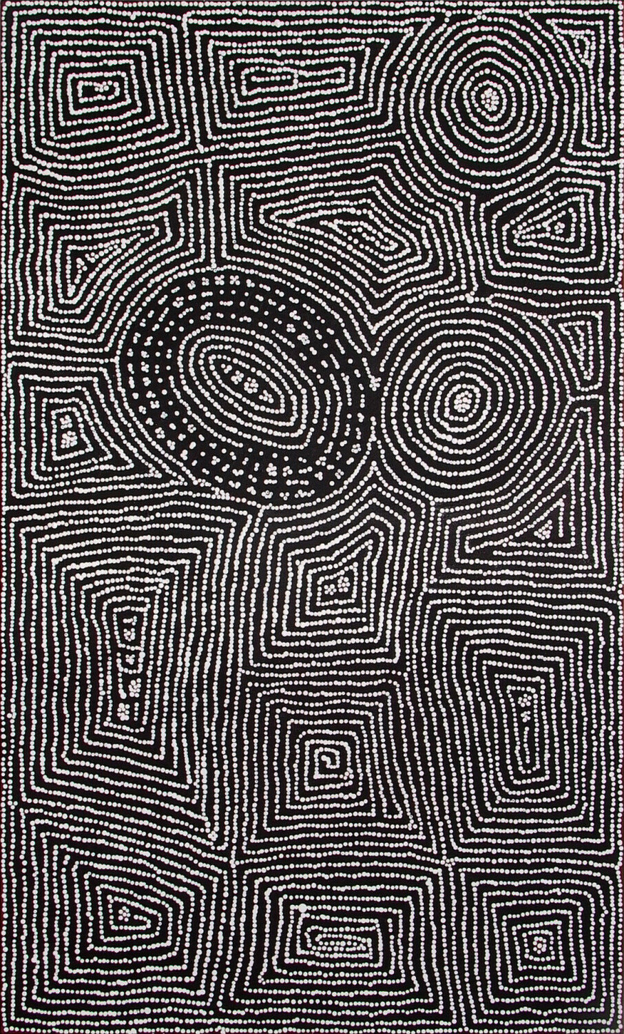 Tingari Cycle (2006) by Barney Campbell Tjakamarra 152x91cm CAT 9462BC