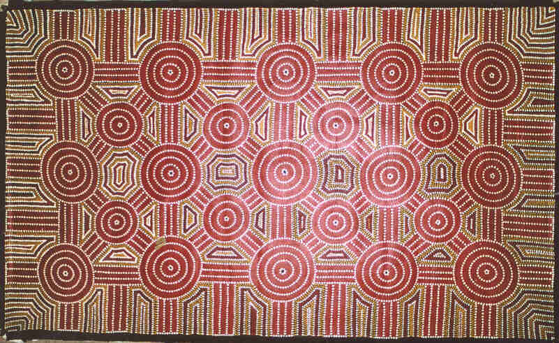 Caterpillar Dreaming at Soapy Bore, Utopia, 2000 by  Tommy Jones Kngwarreye 91x152cm 5143TJ