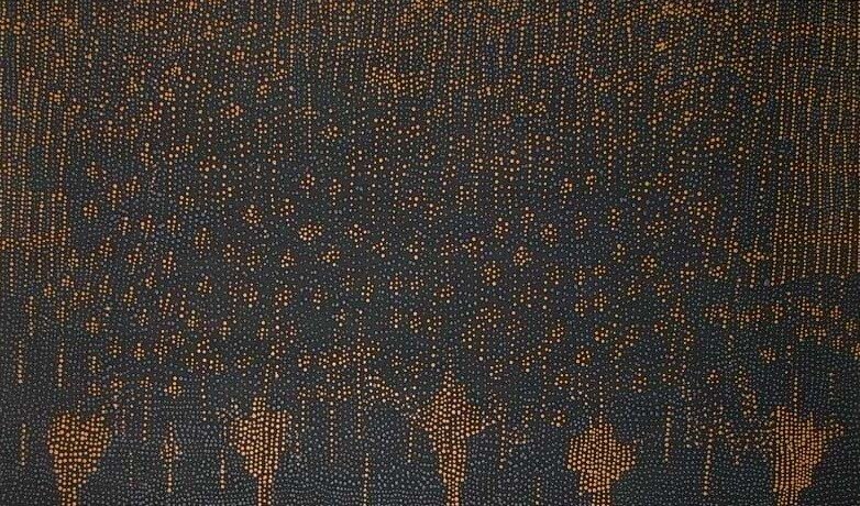 Pirlinyanu Dreaming, 2004 by Julie Nangala Robertson 91x152cm Cat 8554JR