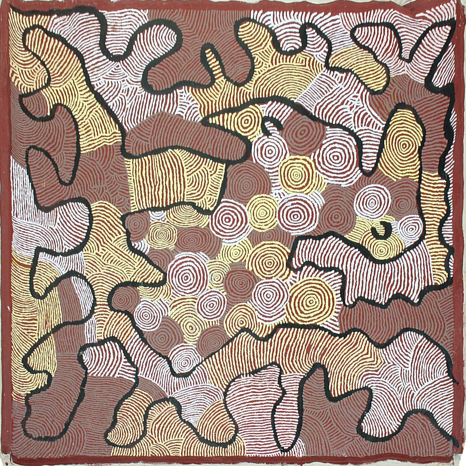 Tjilkamarta Tjakarrpa, 2007 by Dorothy Ward
152x152cm Catalogue 13025DW