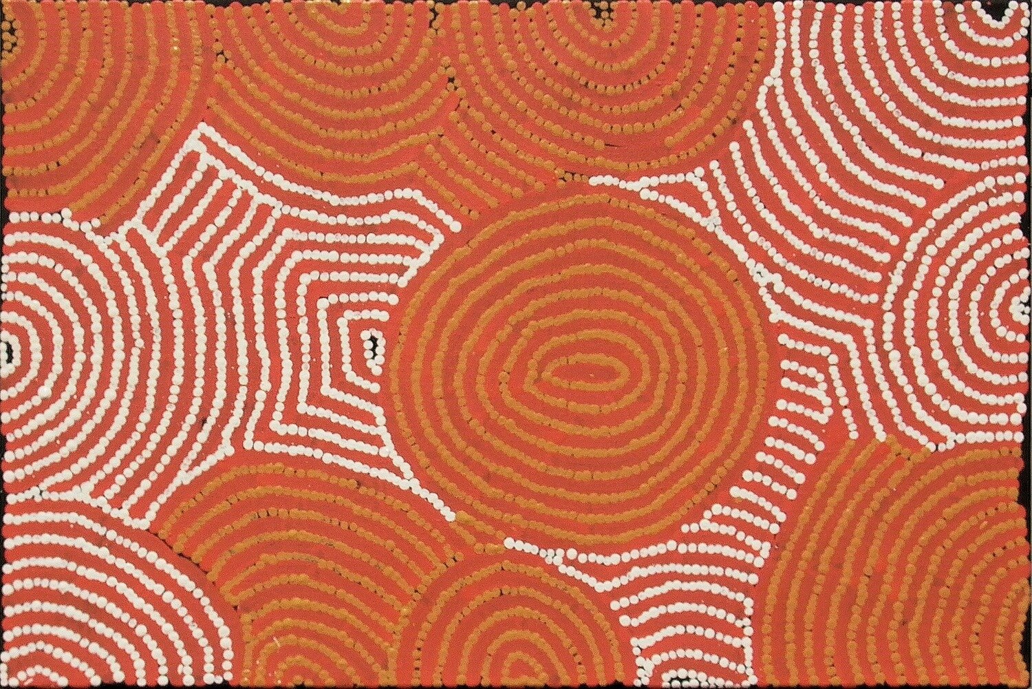 Tingari Cycle (Malliera Ceremonies), 2005 by Barney Campbell Tjakamarra 61x91cm Cat 9367BC