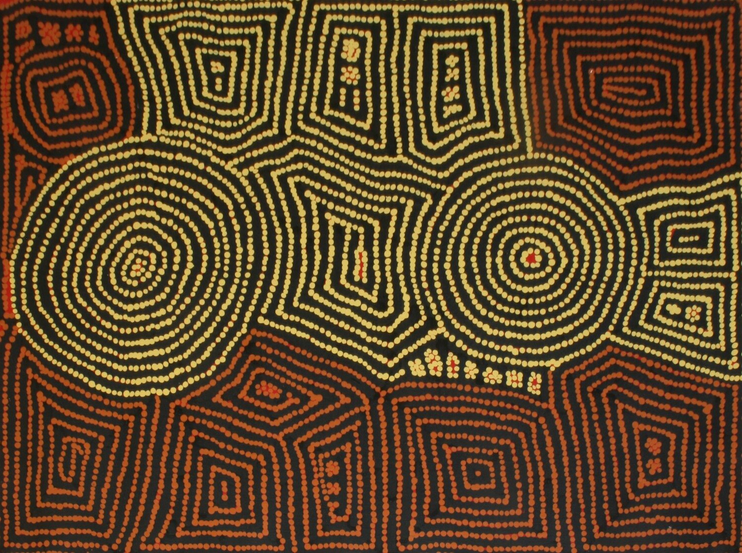 Tingari Cycle (2005) by Barney Campbell Tjakamarra 122x91cm Cat 9360BC