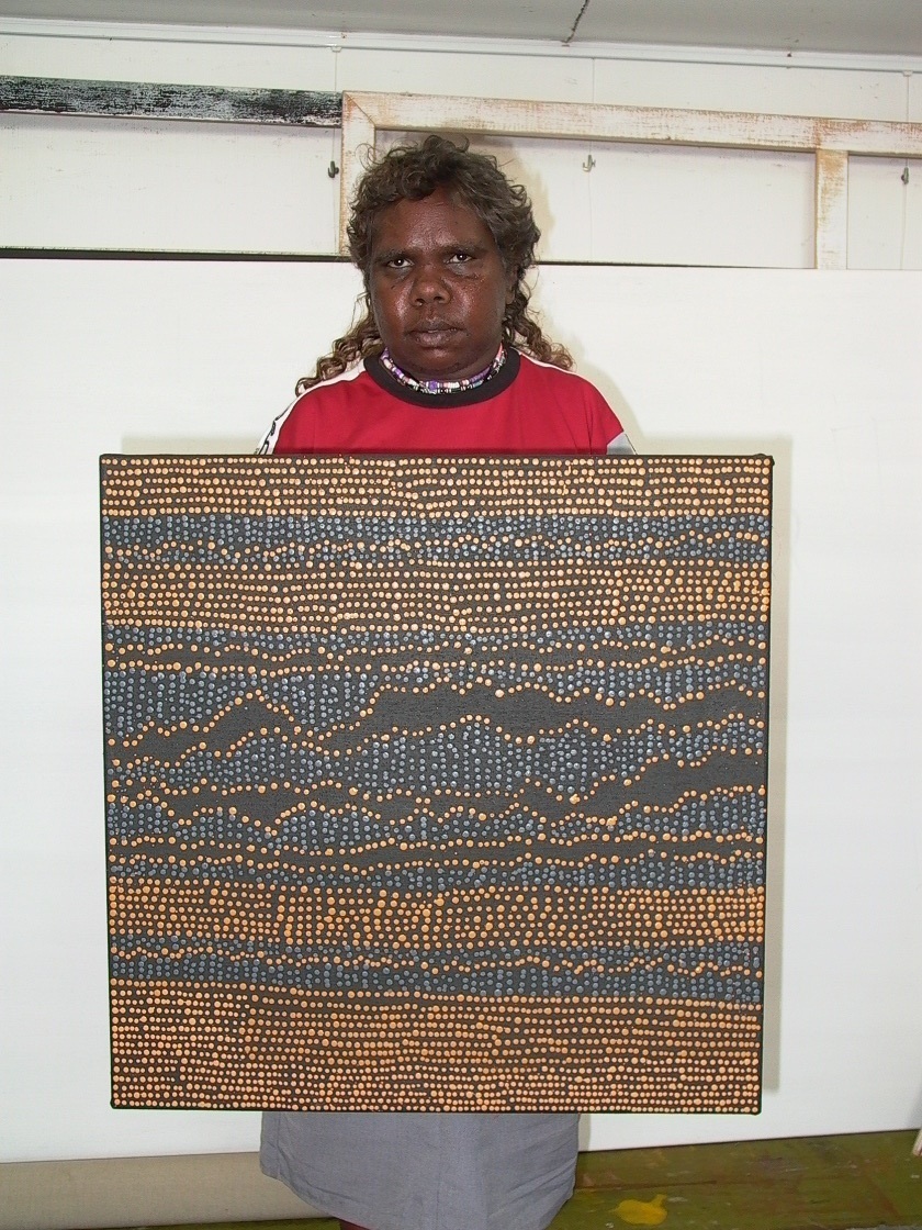 Pirlinyanu 2004 by Julie Nangala Robertson, 61x61cm 8798JR