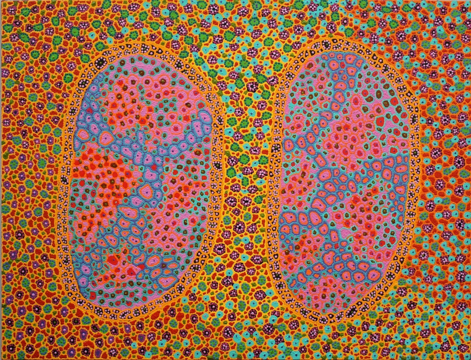 Winparrku and Kunamanarra, 2011 by Cindy Nakamarra Gibson 110x145cm Cat 14213CG