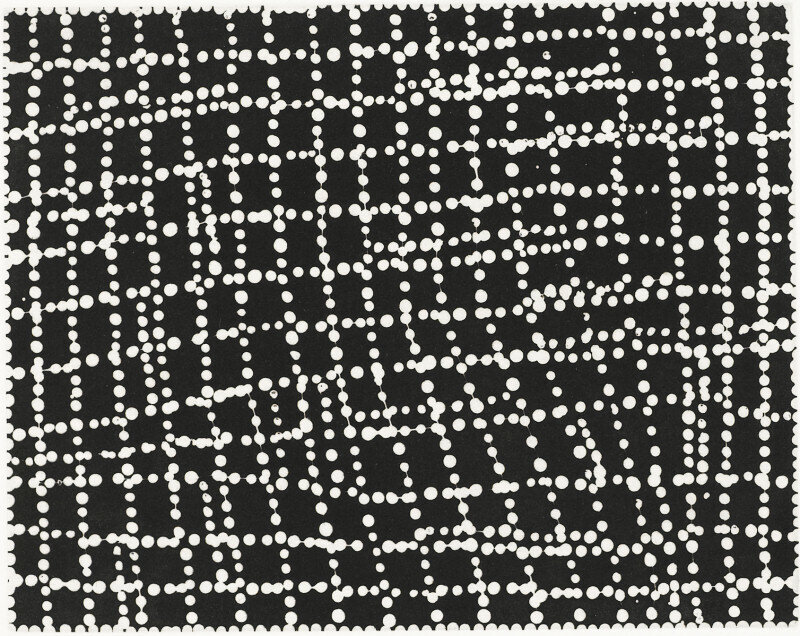 Salt Country etching 2002 by Dorothy Napangardi
36x40cm Cat DN-4.3