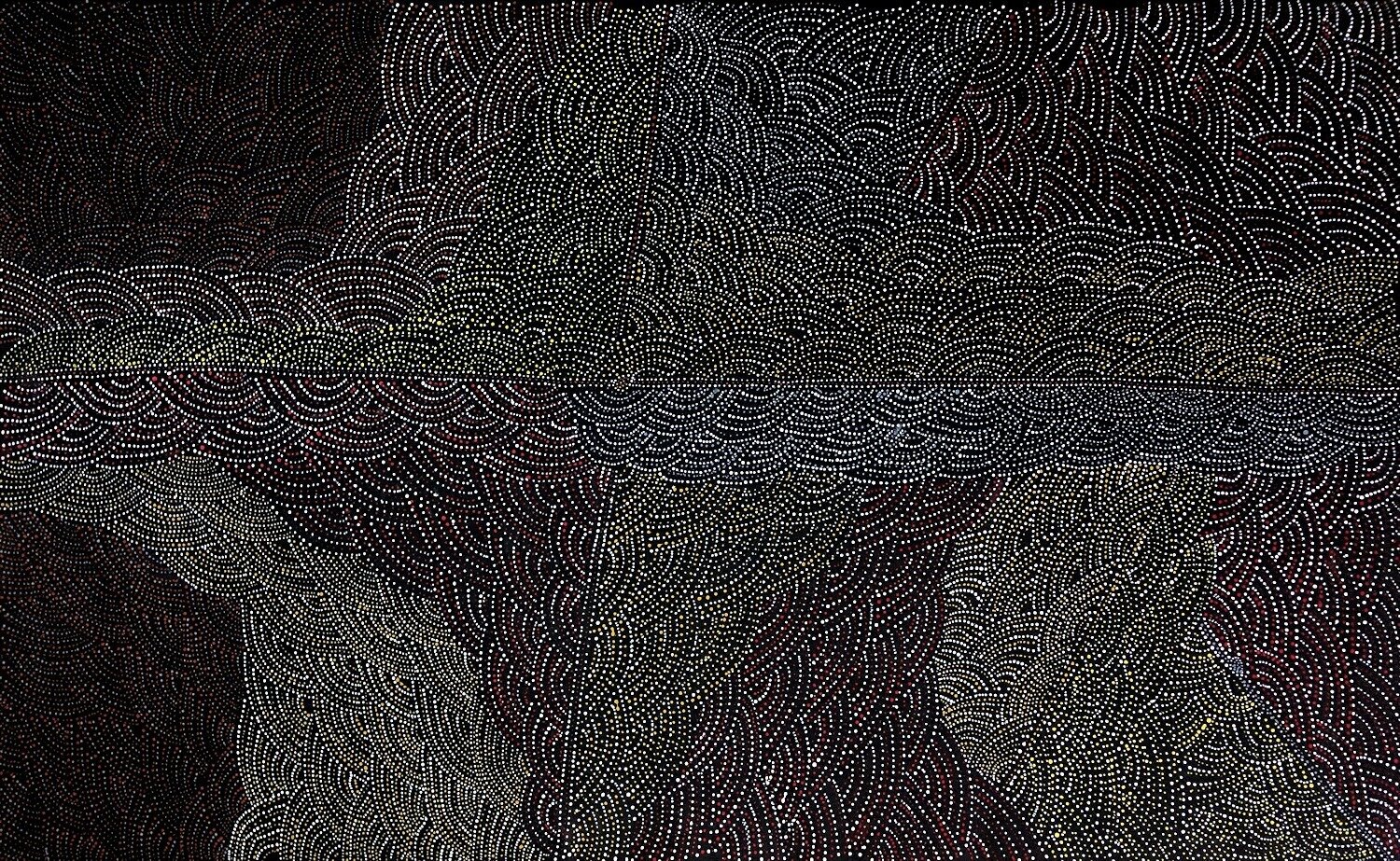 Amwekety (Bush Plum), 2001 by Gracie Pwerle (Purle) Morton 91x152cm  6614GM