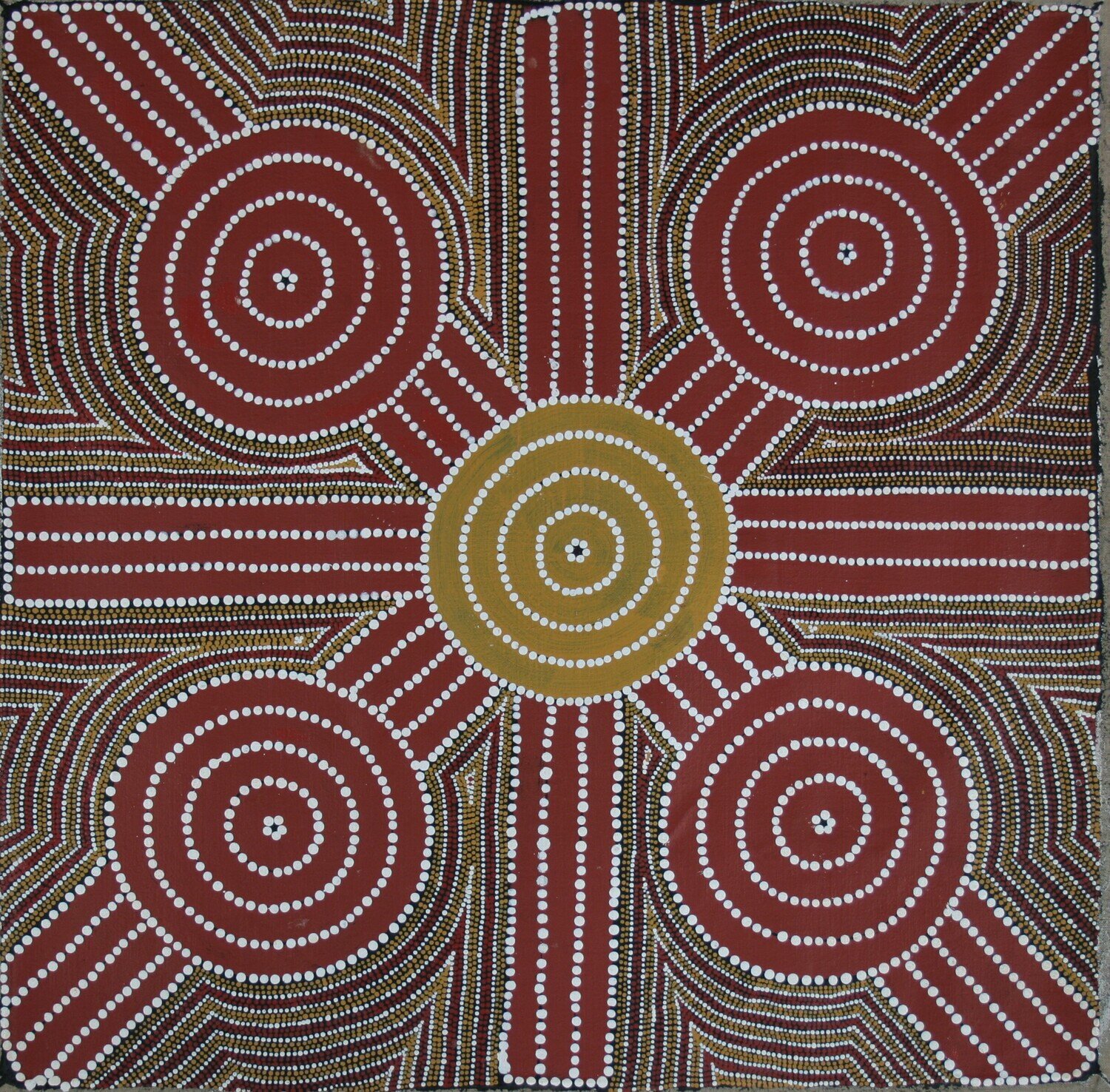 Caterpillar Dreaming by Tommy Jones Kngwarreye 61x61cm 5326TJ