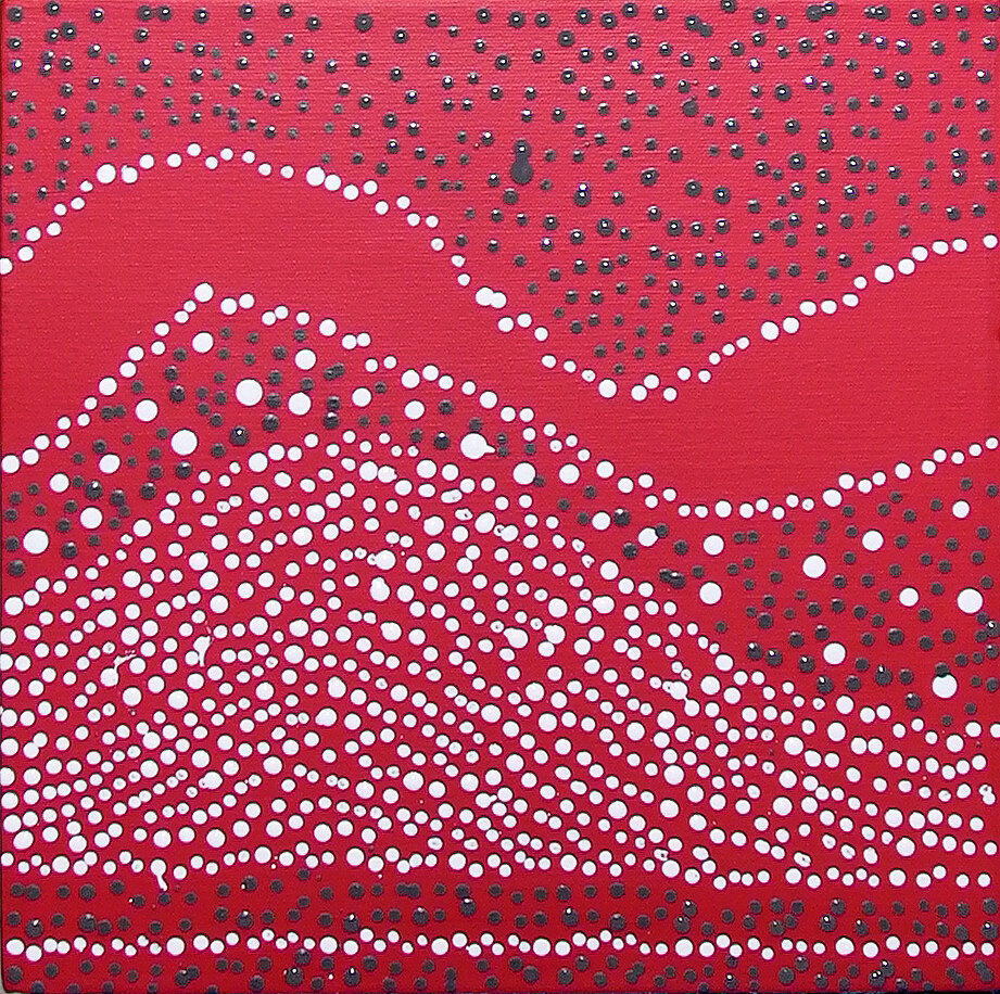 Pirlinyanu 2005 by Julie Nangala Robertson
30x30cm Stretched canvas Cat 9080JR