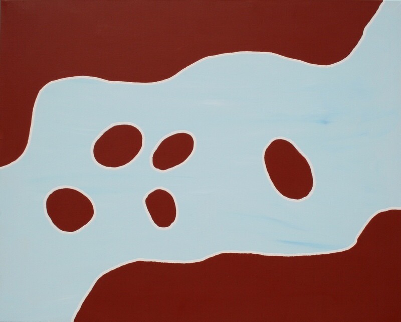 Lake Amadeus by Vincent Forrester Muntjantji 152x122cm