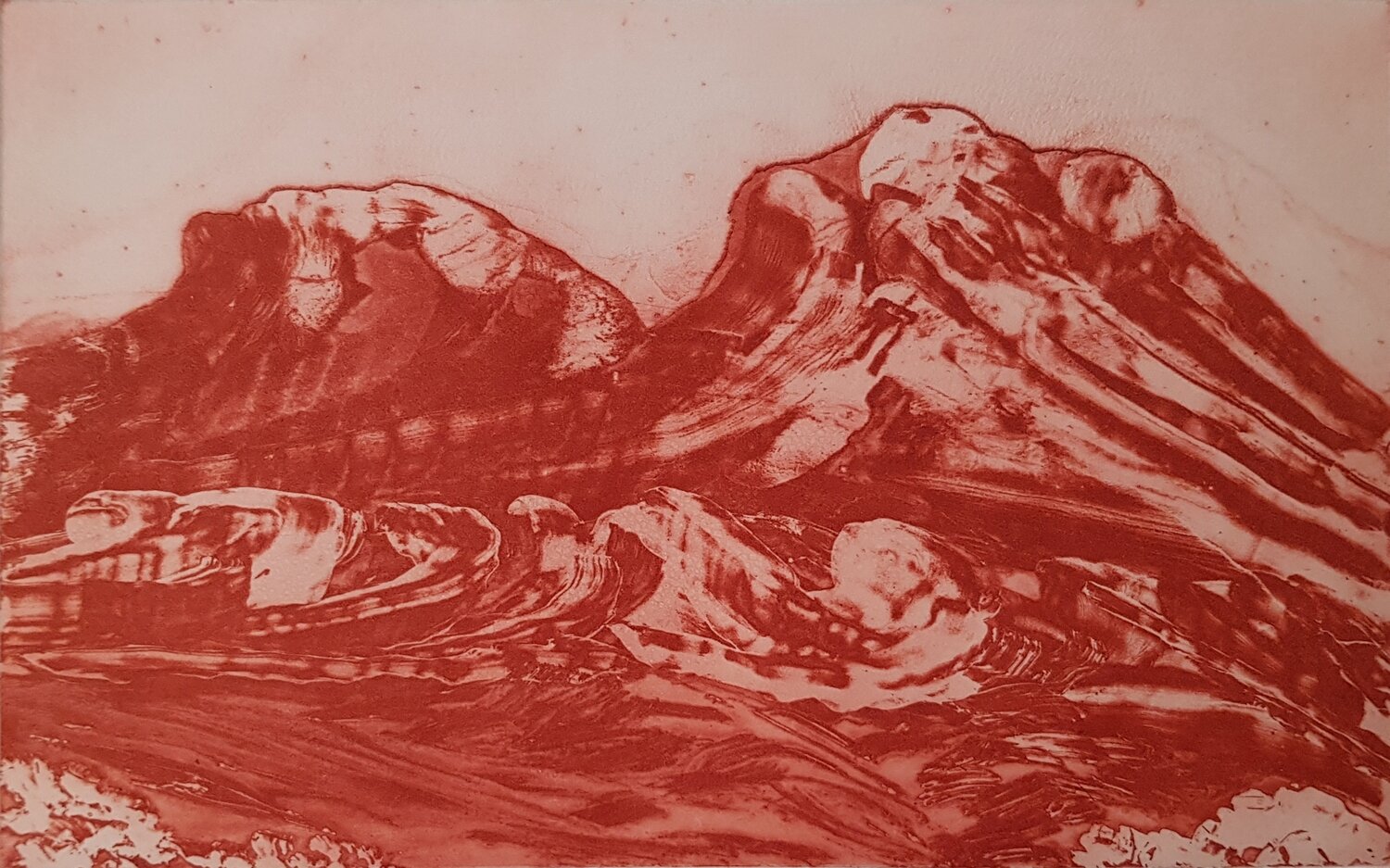 Artetyerre Etching by  Billy Benn Perrurle BB-4