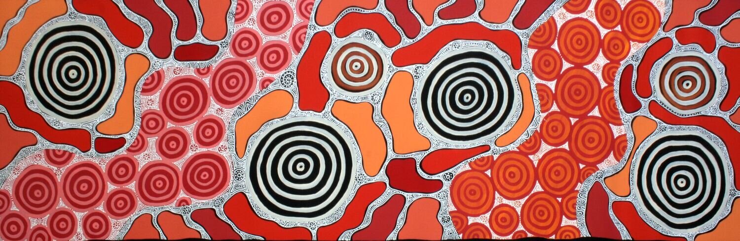 Grandmother's country by Marie Napurrula 48x147cm 11117MR