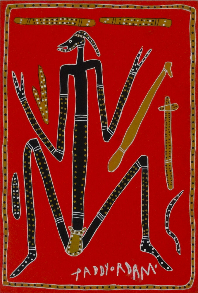 Dancing Mimi Man by Paddy Fordham Wainburranga 90x60cm PF233