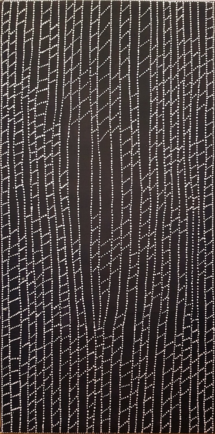 Karlangu (Digging Sticks) 2002 by Dorothy Napangardi
122x60cm