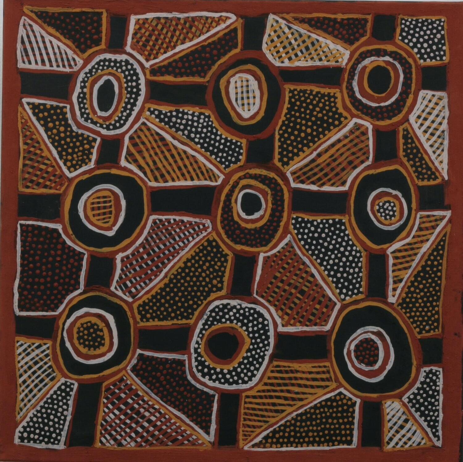 Jilamara, 2000 by Jean Baptiste Apuatimi 80x80cm Cat 14411JB