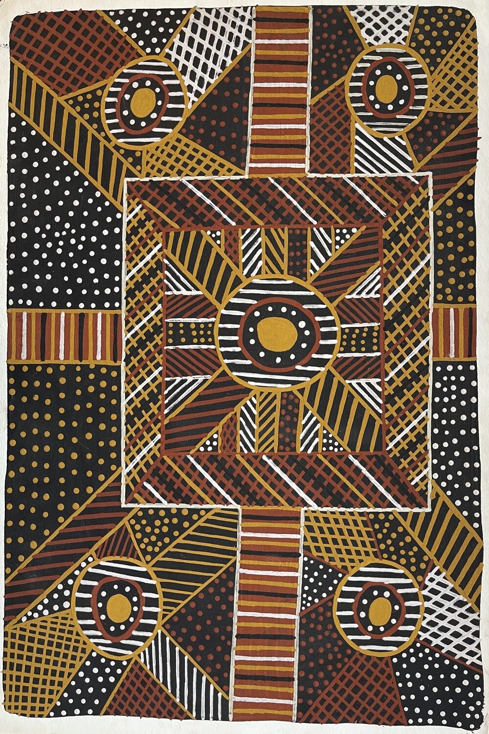 Owl Dance by Matthew Freddy Puruntatamer, Arches Paper 38x56cm WOP2