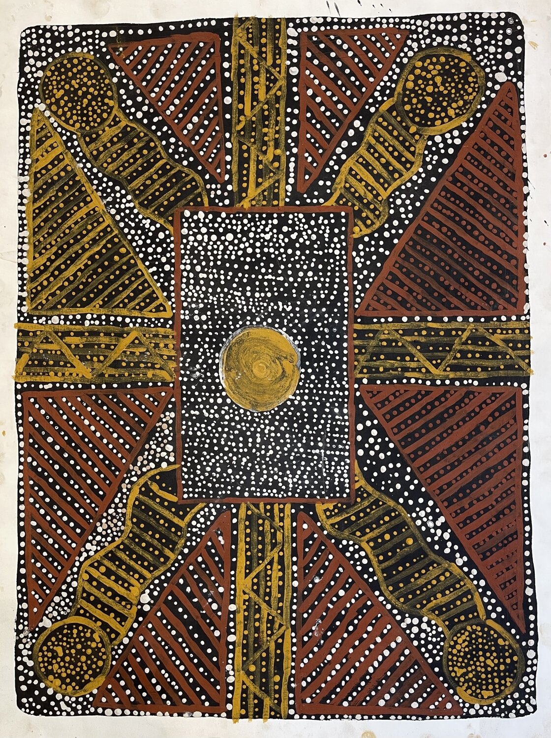 Jilamara '99 by Conrad Tipungwuti, Arches Paper, 57x76cm