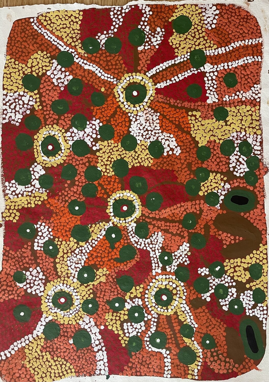 Kaakurutinytja  by Narputta Nangala, 55x75cm 95KIN36 WOP21