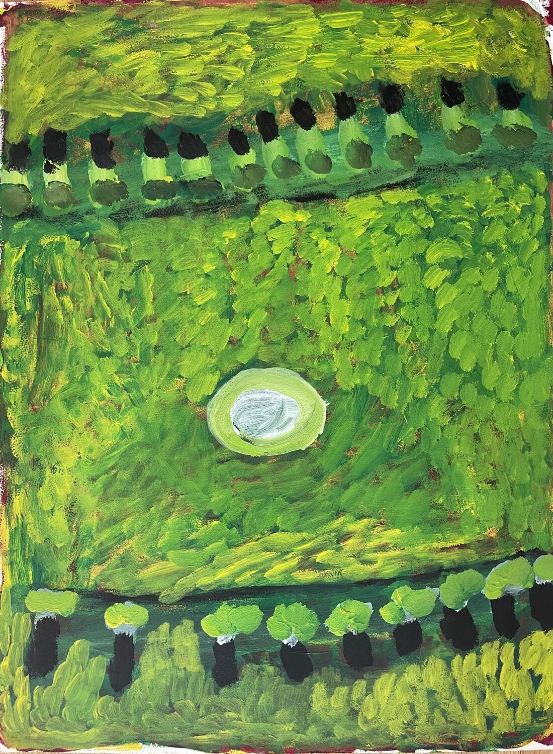 Jila - Living Water 2008 by Taku Rosie Tarco King on Arches Paper