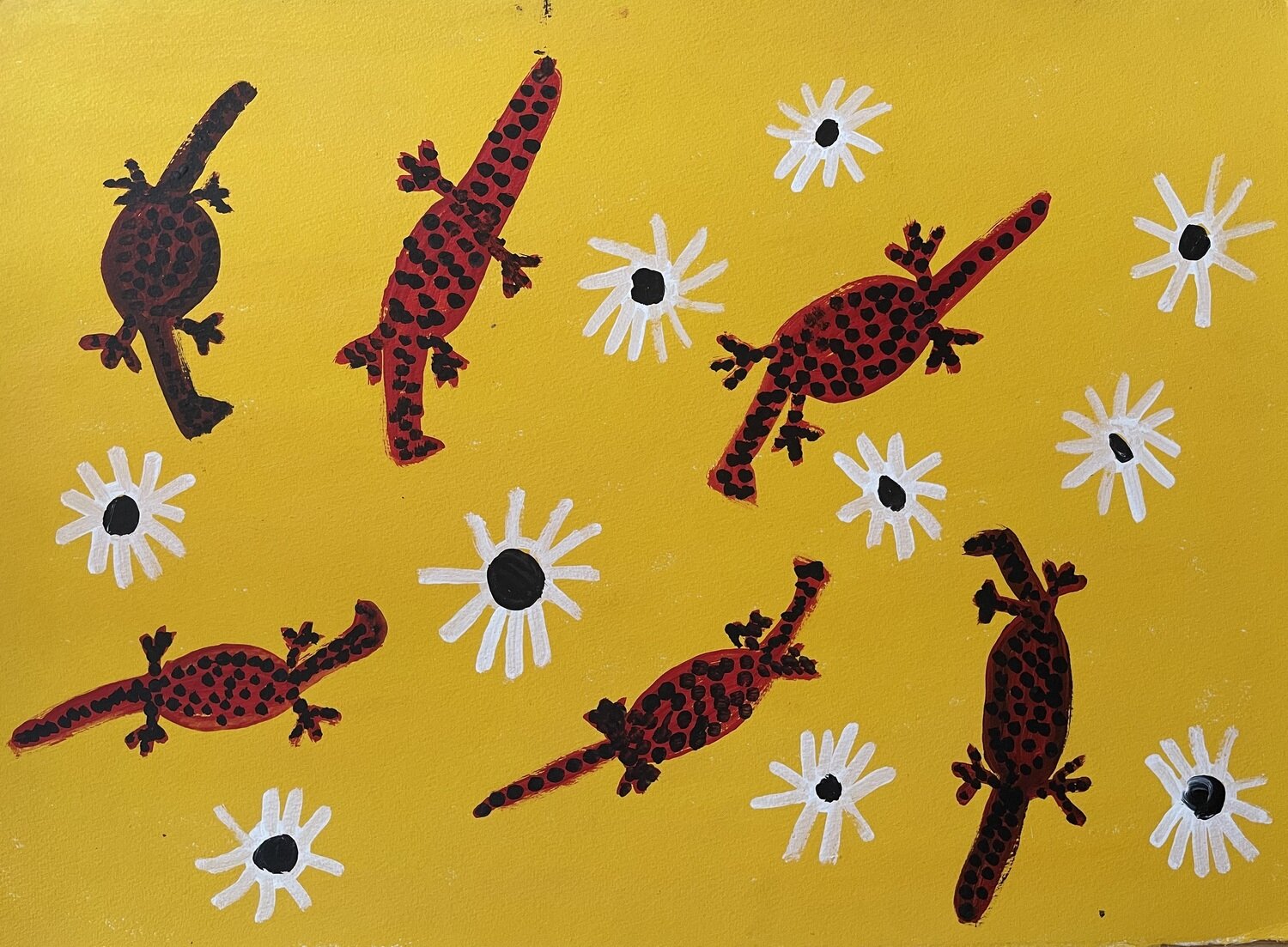 Perentie Dreaming by Christobella Briscoe, Arches Paper, 57x76cm