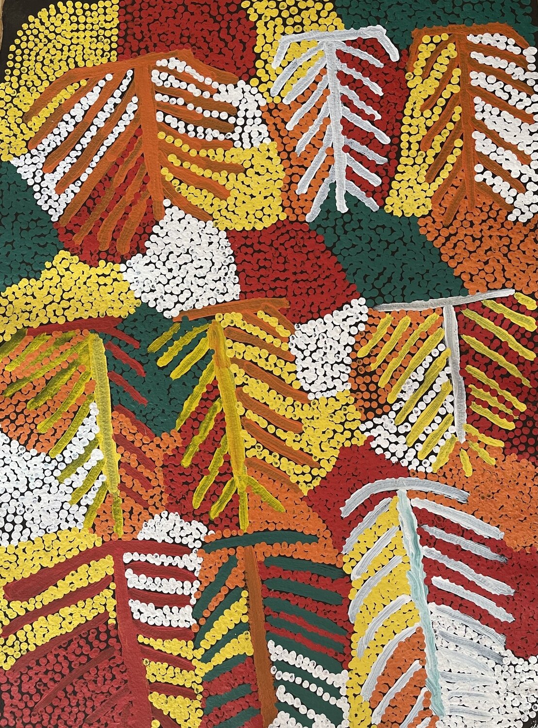 Untitled 1998 by Coral Napurrula, Arches Paper, 56x76cm