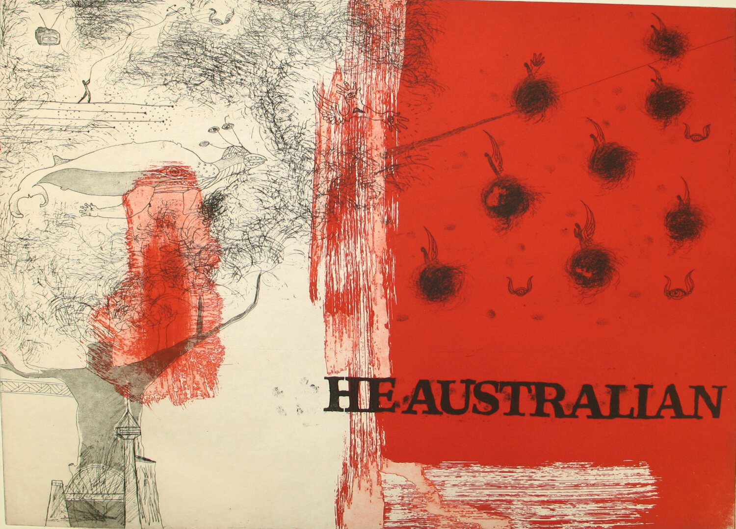 He Australian - Limited Edition Etching by Rusiate Lali
