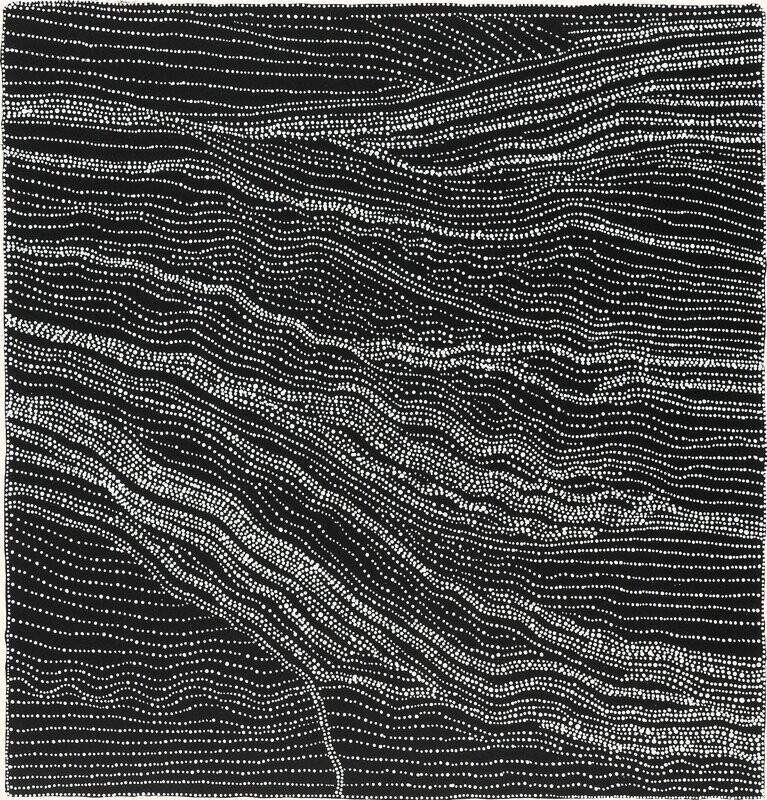 Sandhills screenprint by Dorothy Napangardi DN7.2