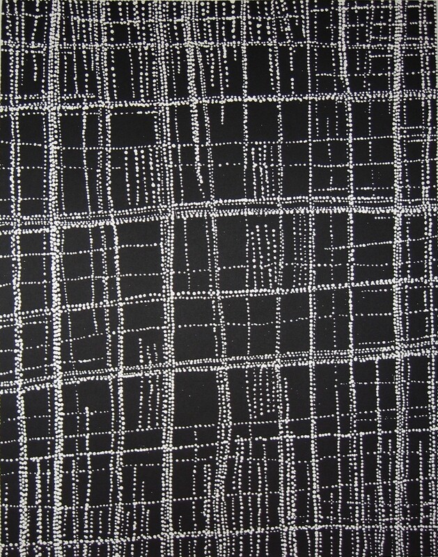 Salt on Mina Mina 2008 etching by Dorothy Napangardi DN-25