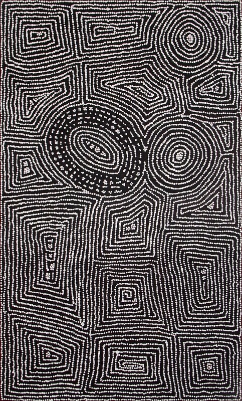 Tingari Cycle by Barney Campbell Tjakamarra 152x91cm