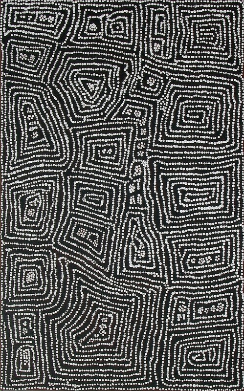 Tingari Cycle by Barney Campbell Tjakamarra 76x122cm 9553BC