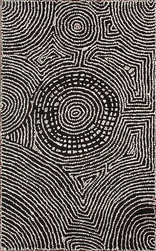 Tingari Cycle by Barney Campbell Tjakamarra 122x76cm