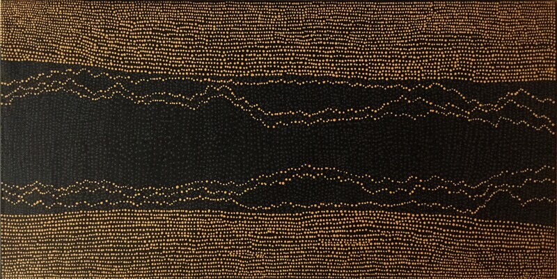 Water Dreaming, 2004 by Julie Nangala Robertson 152x76cm