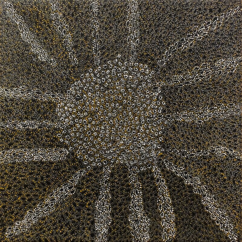 Ngapa Jukurrpa  by Sabrina Nangala Robertson 61x61cm 7244SR
