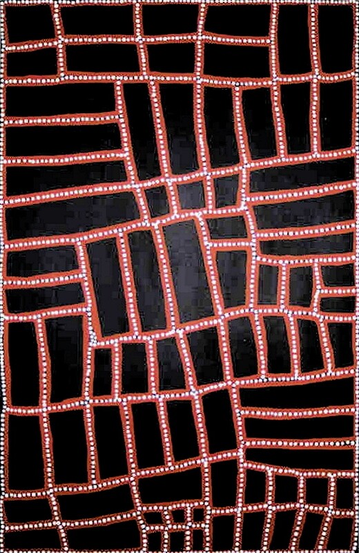 Tingari Cycle, 1999 by  Walala Tjapaltjarri 167x107cm 3852WT
