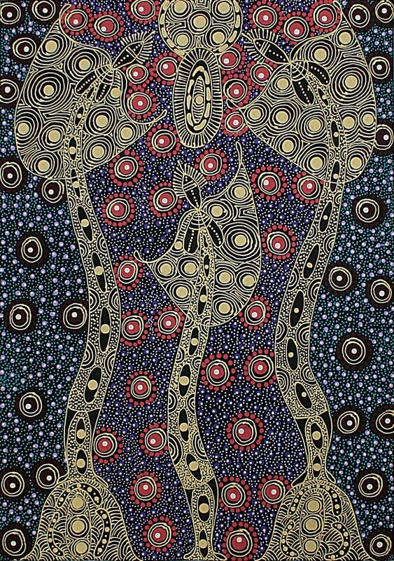 Dreamtime Sisters by Colleen Wallace Nungarrayi 69x49cm 11108CW