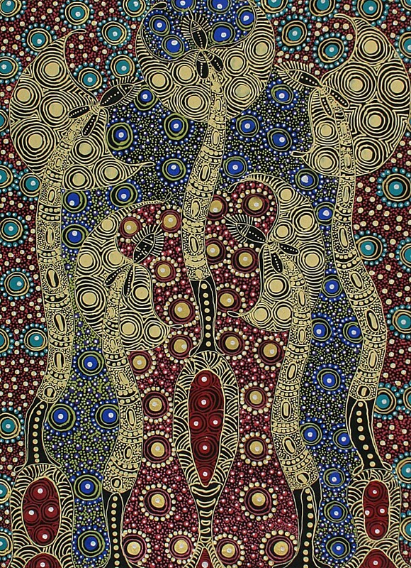 Dreamtime Sisters, 2009 by Colleen Wallace Nungarrayi 69x49cm 11107CW