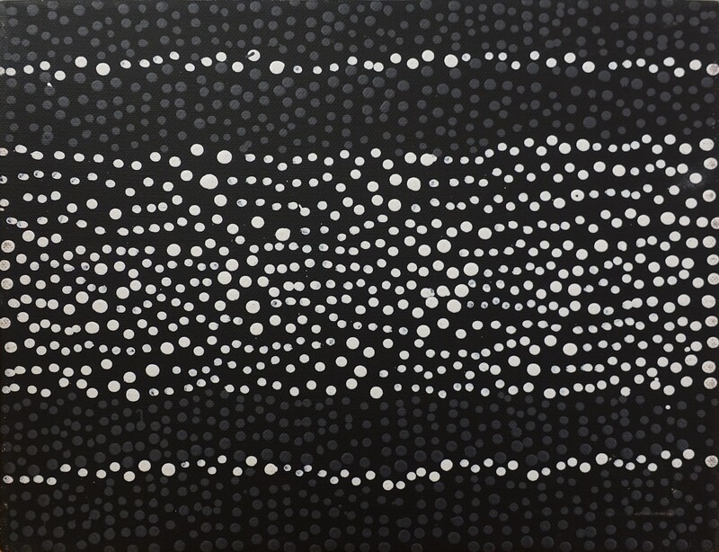 Pirlinyanu Site by Julie Nangala Robertson 23x30cm