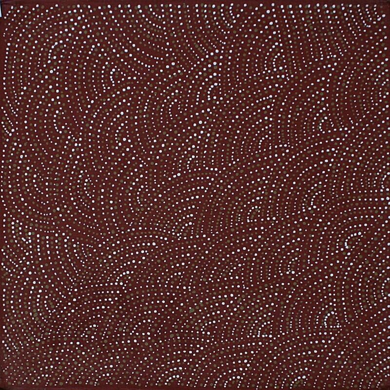 Amwekety (Bush Plum), 1999 by Gracie Morton 41x41cm Cat 4183GM